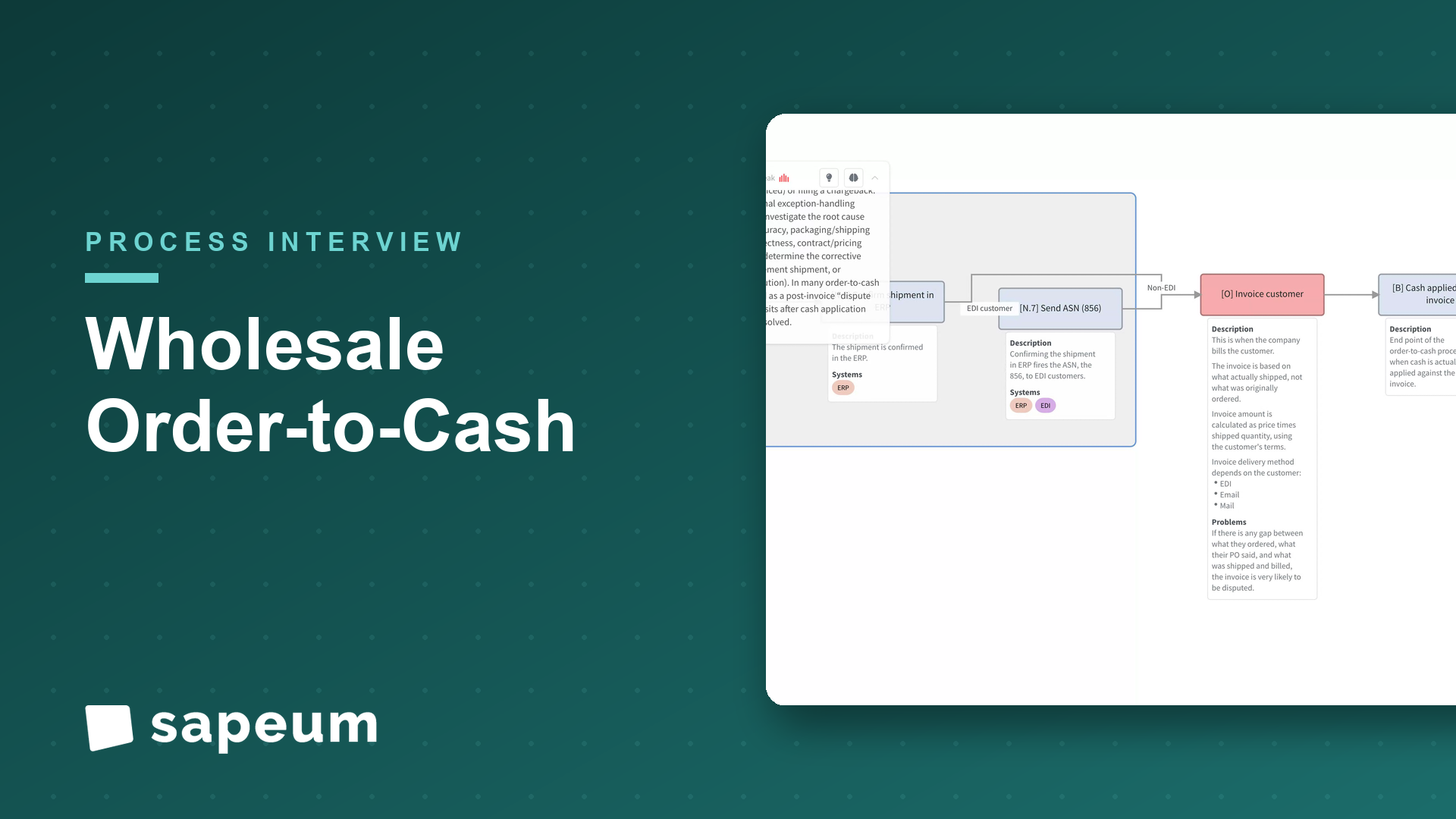 Order-to-cash: from order capture to applied cash